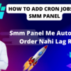 how to add cronjobs in smm panel